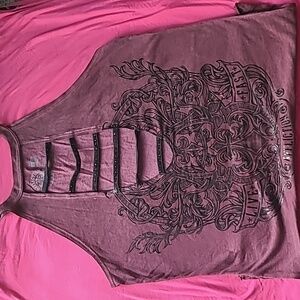 Affliction ladder tank with gems